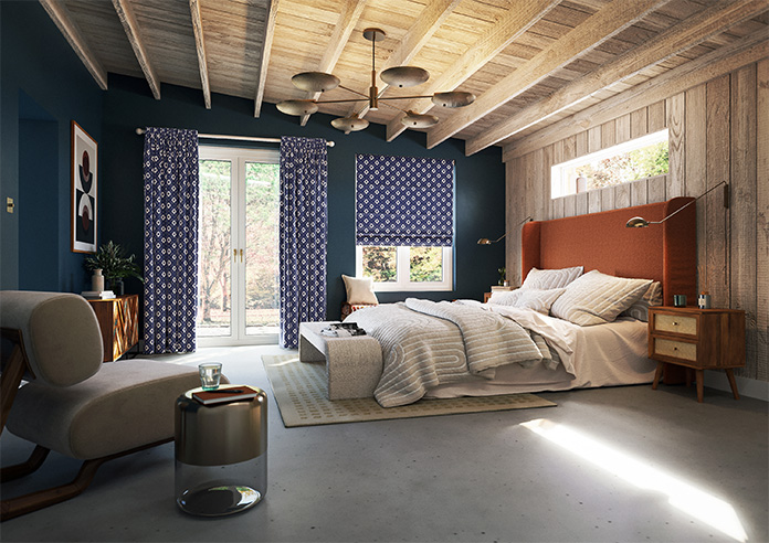 Huaraz Velvet, Royal - Roman Blind - Image 6